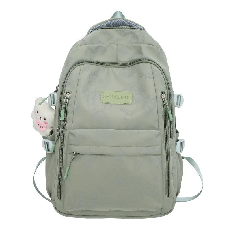 Schoolbag spot wholesale backpack male junior high school student trend large capacity schoolbag female high school student 1011 new