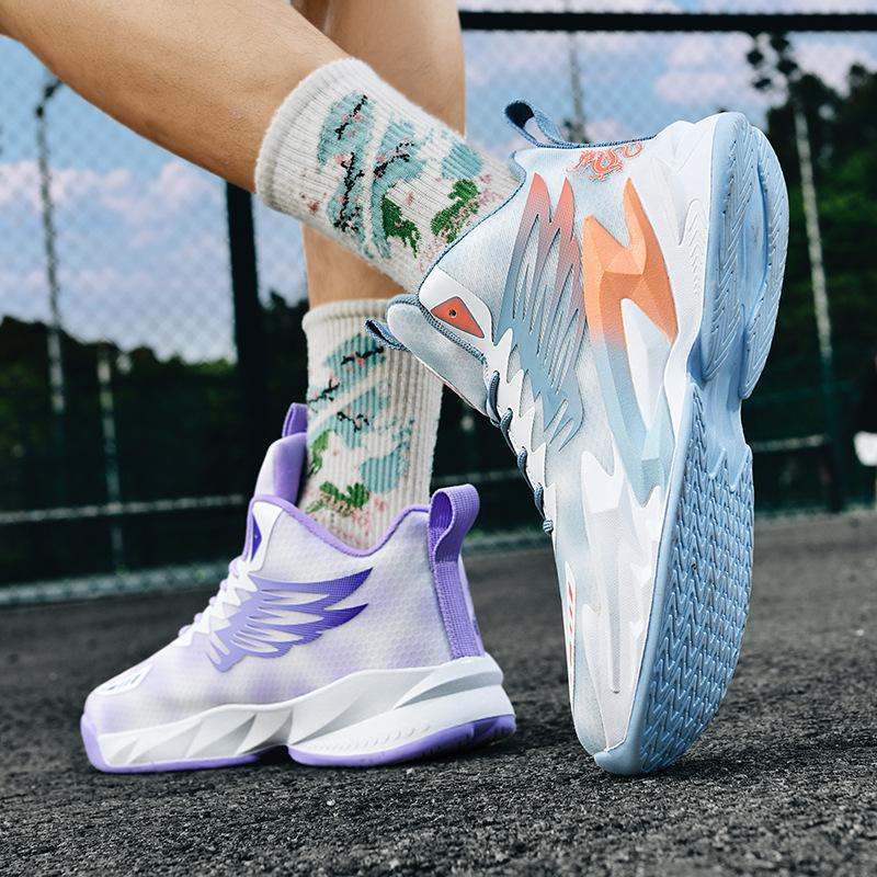 

Баскетбольные кроссовки мужские летние сетчатые дышащие нескользящие износостойкие амортизирующие легкие студенческие кроссовки mandarin duck спортивные ботинки с высоким берцем 45