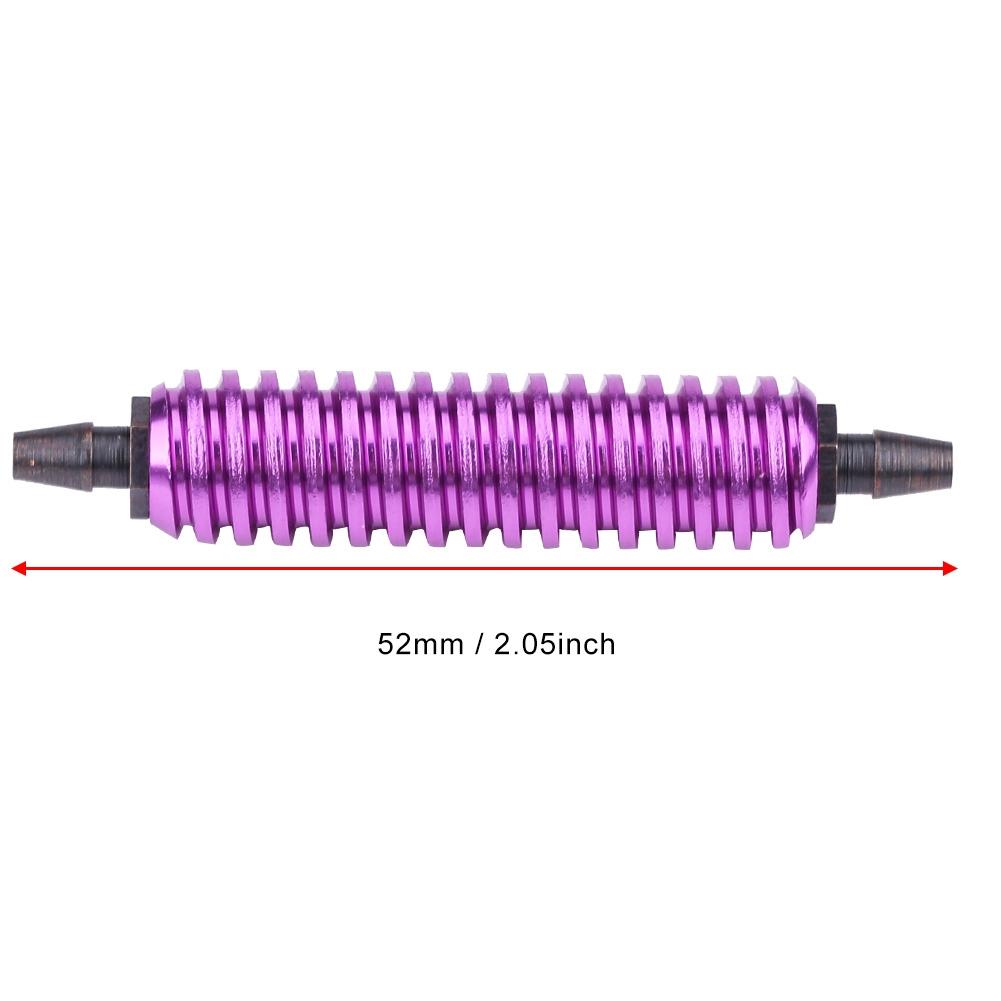 Aluminum Alloy Back Pressure Cooler Fit RC 18 110 Nitro Car Buggy Truck (Purple)