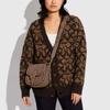 Coach Shoulder Bag Signature Canvas Leather Tan Brown Daily Commute C0749-B4TP