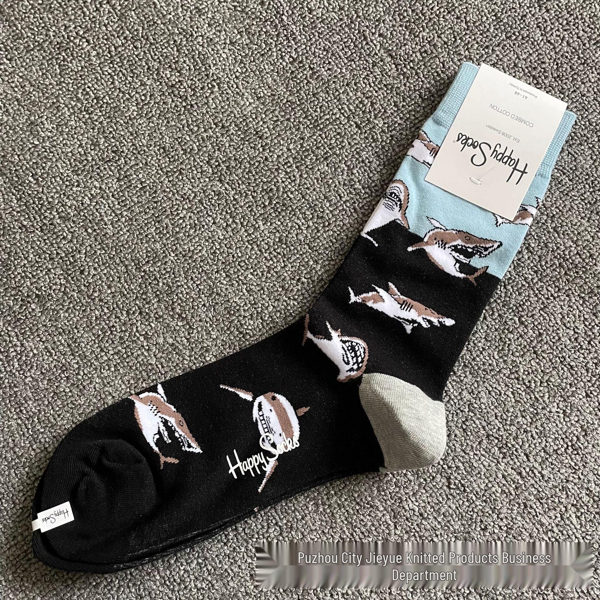 

Hippy Happy Мужские Универсальные Хлопковые Носки до Середины Икры Модные One Size (41-46)