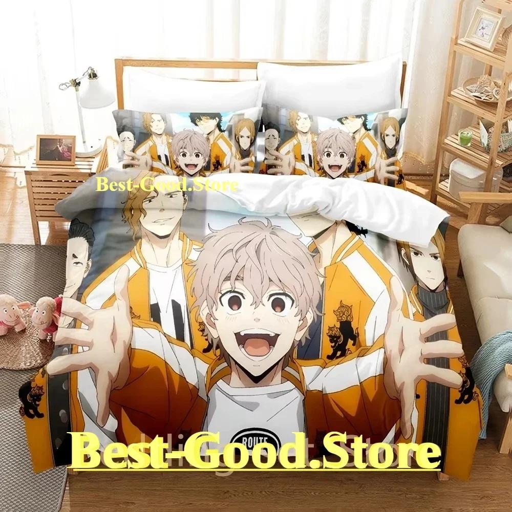 Fashion Anime WIND BREAKER Beding Set Printed Bed Linen Set With Pilowcase Bed Soft Duvet Cover Soft Single Double Quen Super King-Sized Dimensionsd