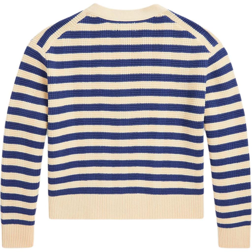 Polo Ralph Lauren Striped Cotton V-Neck Knitted Cardigan Kids Cardigans 313964944-001