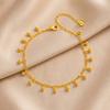 Boho Gold Color Ankle Bracelets for Women Evil Eye Butterfly Flower Leaf Zircon Charm Anklets Summer Beach Jewelry Accessory