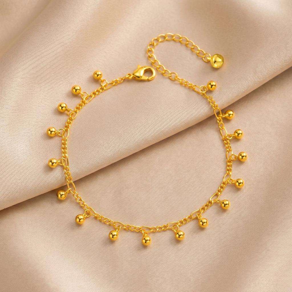 Boho Gold Color Ankle Bracelets for Women Evil Eye Butterfly Flower Leaf Zircon Charm Anklets Summer Beach Jewelry Accessory
