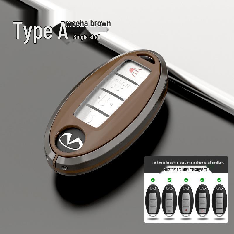 Infiniti Q50L QX50 QX60 Q70L G25 Key Cover - High-End Key Fob Shell with Buckle