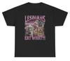 Lesben Essen Was T-Shirt Lustige Katze Unangemessener Erwachsenen Humor Meme T-Shirt