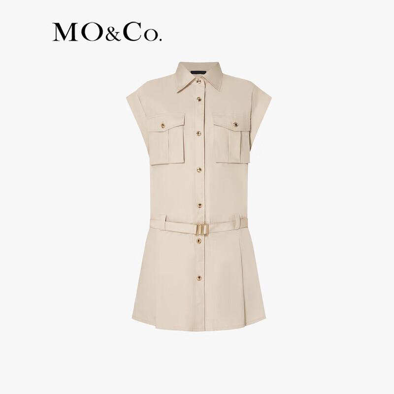 MO&Co. Summer Workwear Shirtdress with Belt