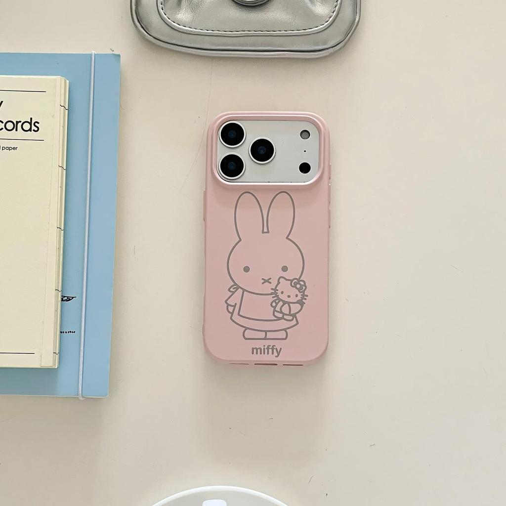 Pinke Linien KT Katze iPhone 16 Pro Max/14/15/17 Pro Schutzhülle von Apple