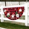 Christmas Outdoor Fan-shaped Flag Banner Christmas Decor for Home 2026 Cristmas Drop Ornament Xmas Navidad Gifts New Year 2026