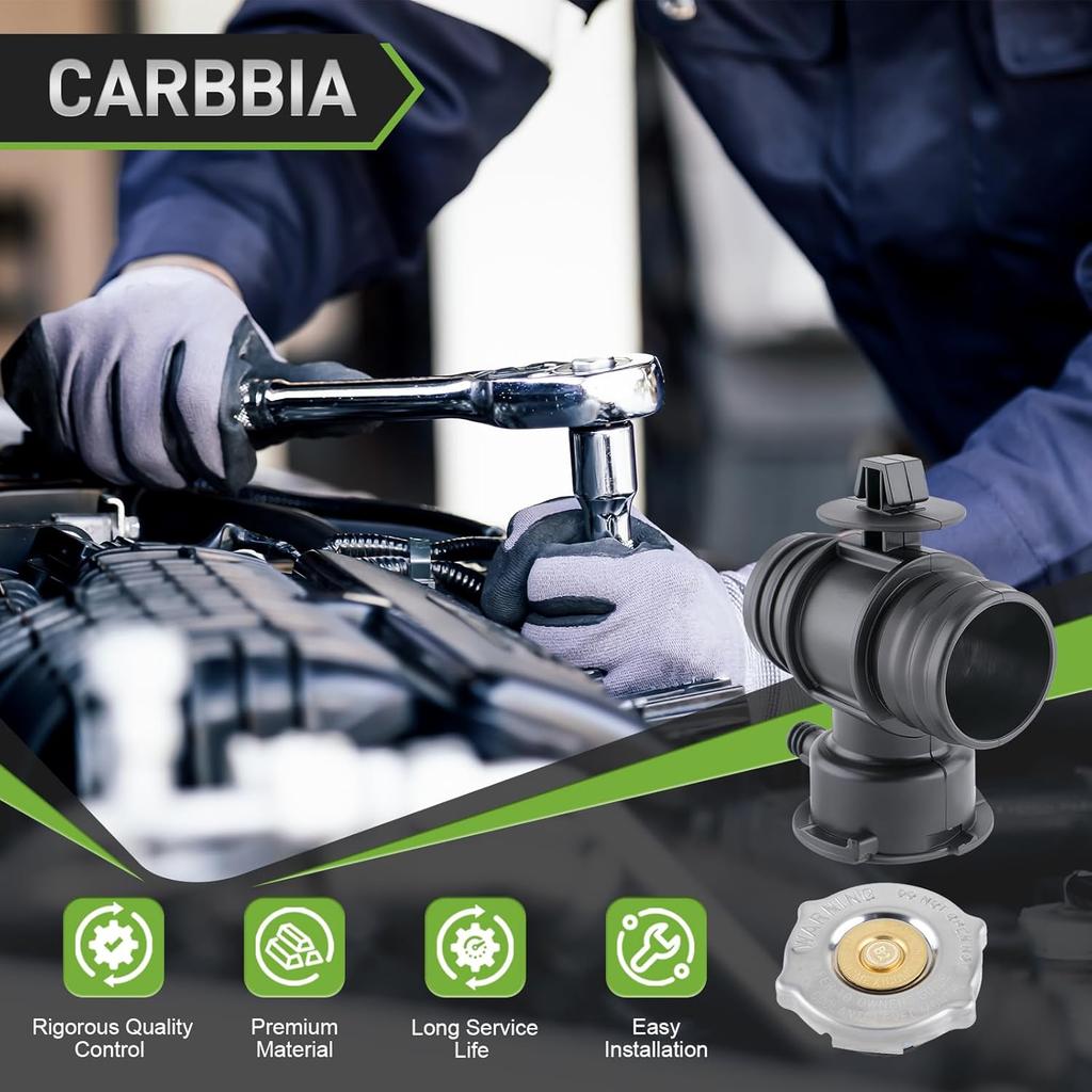 55116901AA Radiator Coolant Filler Neck Radiator Hose Connector With Engine Radiator Cap Compatible With Chrysler Sebring Compatible With Dodge