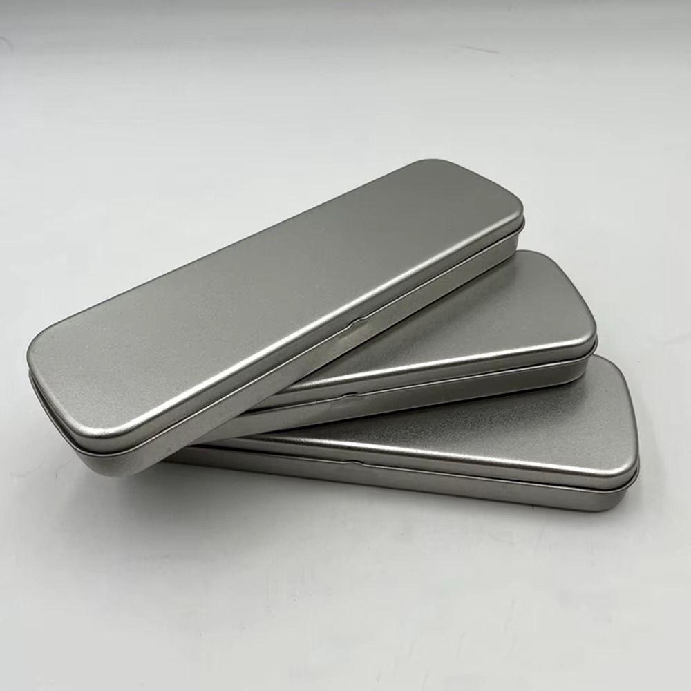 1Pcs New Rectangular Metal Pen Box Fountain Pen Spacious Pencil Case Versatile Tinplate Box