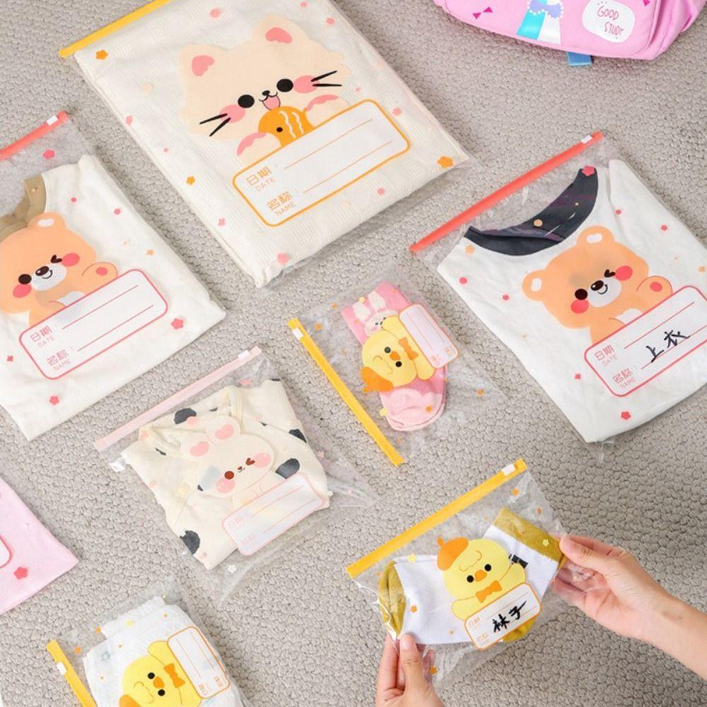 10 Stück Hochwertige Mehrgrößen-Aufbewahrungstasche Tragbare Klassifizierte Versiegelte Tasche Aufbewahrung für Babykleidung Babytuch/Windeltasche Reise