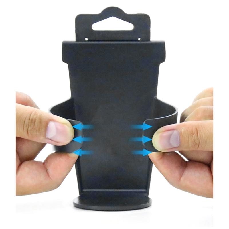 Plastic Cup Holder, BlackCar Cup Holder Side Window Backseat Hangings Water Cup Drink Bottle Organizers Stand