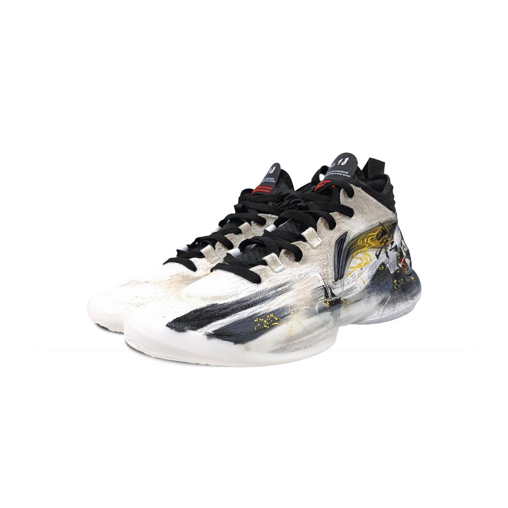 Li Ning YuShuai 18 Slip Resistant, Abrasion Resistant, Rebound Slip Resistant, Abrasion Resistant, Rebound High Top ABAU009-3(Team60-)