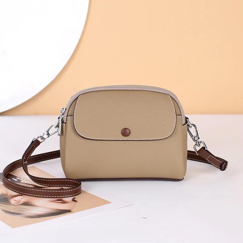Summer Trend Genuine Leather Women's Bag 2025 New Large Capacity Fashion Versatile Top Layer Cowhide Single Shoulder Crossbody Bag