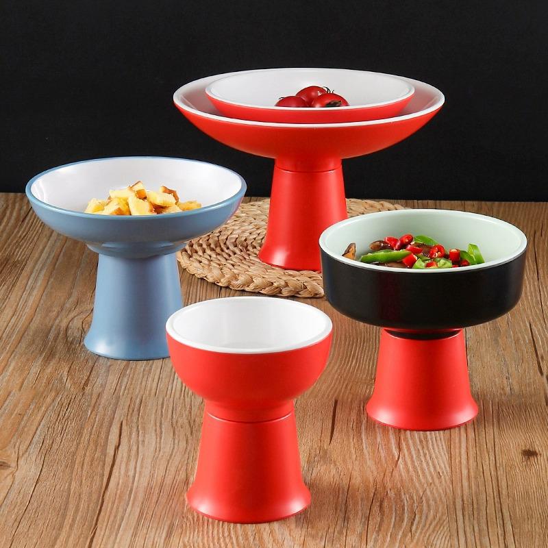 Creative Melamine Pedestal Bowl for Restaurants: Perfect for Hot Pot, Ice Cream, Shaved Ice, and Desserts