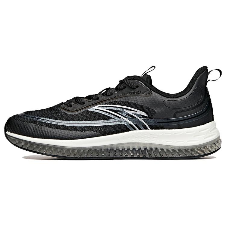 (WMNS) ANTA Elastic Low Black White Women s 122015501-1 EU 36