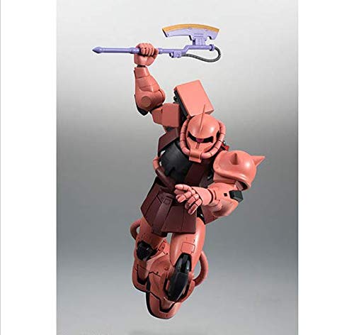 TAMASHII NATIONS ROBOT Spirits Mobile Suit Gundam Zaku 125mm malovaná pohyblivá figurka [SIDE MS] MS-06S Char's ver. ANIME. Cca. ABS a PVC