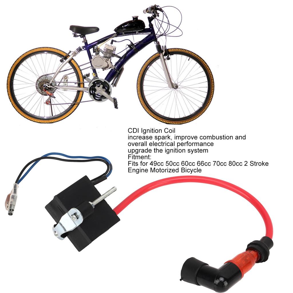 Ignition Coil High Performance Ignition Module for 49 50 60 66 70 80 2 Stroke Engine Motorized