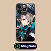 Game GI Lynette Glass MagSafe Mobile Phone Case for iPhone 17 16 15 14 13 12 11 Air Pro Max Plus Mini Colorful Cover