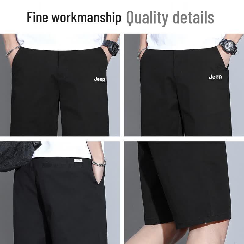 Jeep Men's Business Casual Straight-Leg Shorts