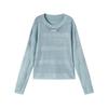 Damen Rundhals Langarm Strickpullover