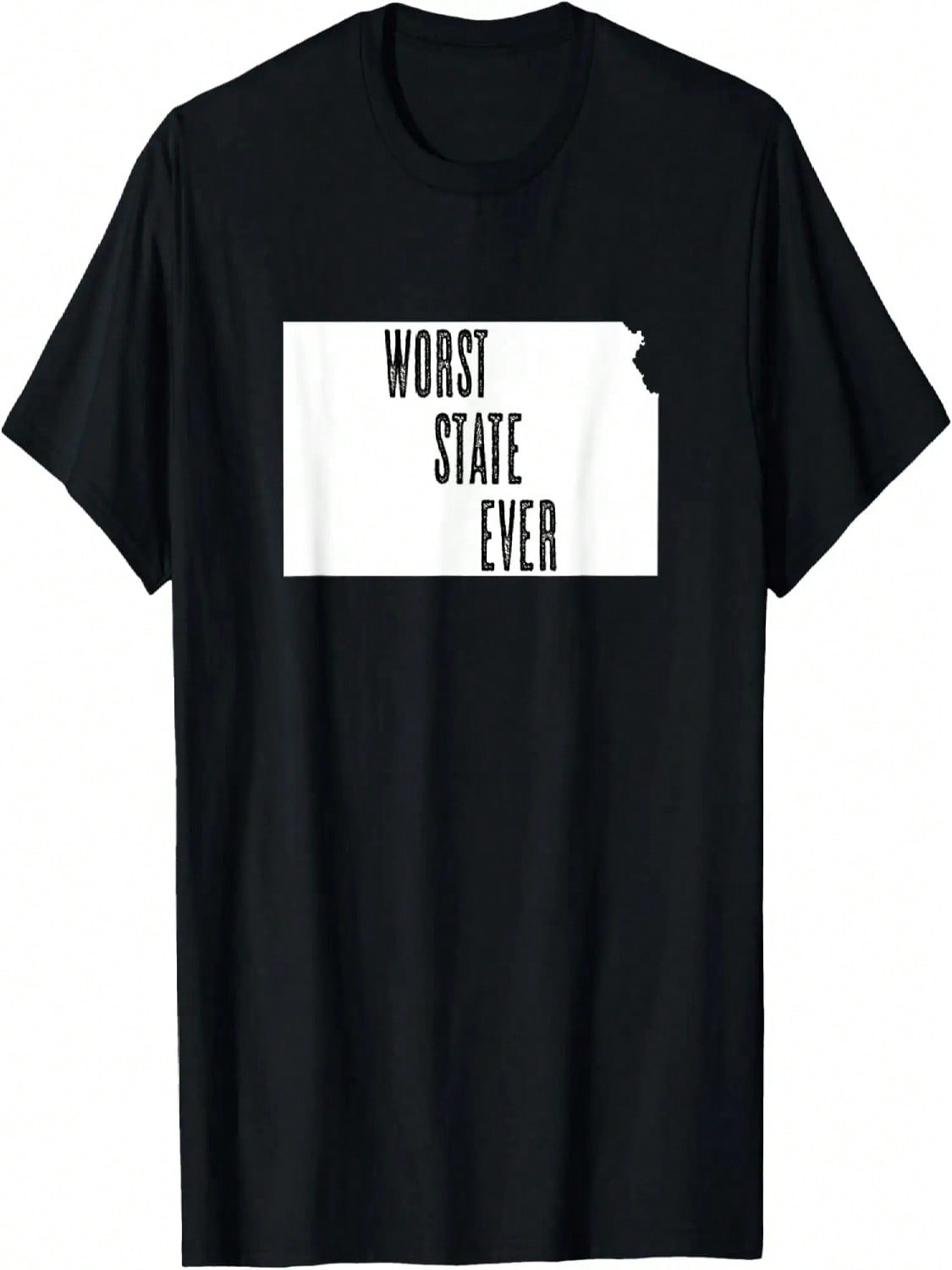 KANSAS - Worst State Ever _ KS Sucks - Funny Graphic T-Shirt S разноцветный