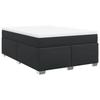 Maison Exclusive - Sommier à lattes de lit avec matelas Noir 140x190 cm Similicuir