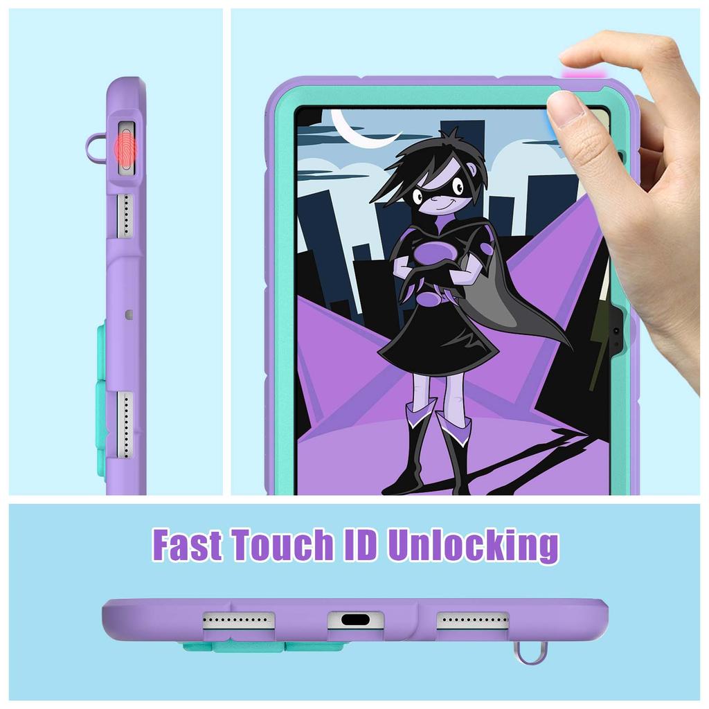 Rugged Stand Case Universal for IPad A16 2025 11th 10.9 2022 10th Gen A3354 A3355 A3356 A2757 A2777 A2696 Kids Fun Hybrid Cover