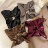 Pleated Square Leather Hair Tie Elastic Large Intestine Hair Ring Retro Ponytail Holder  Gifts