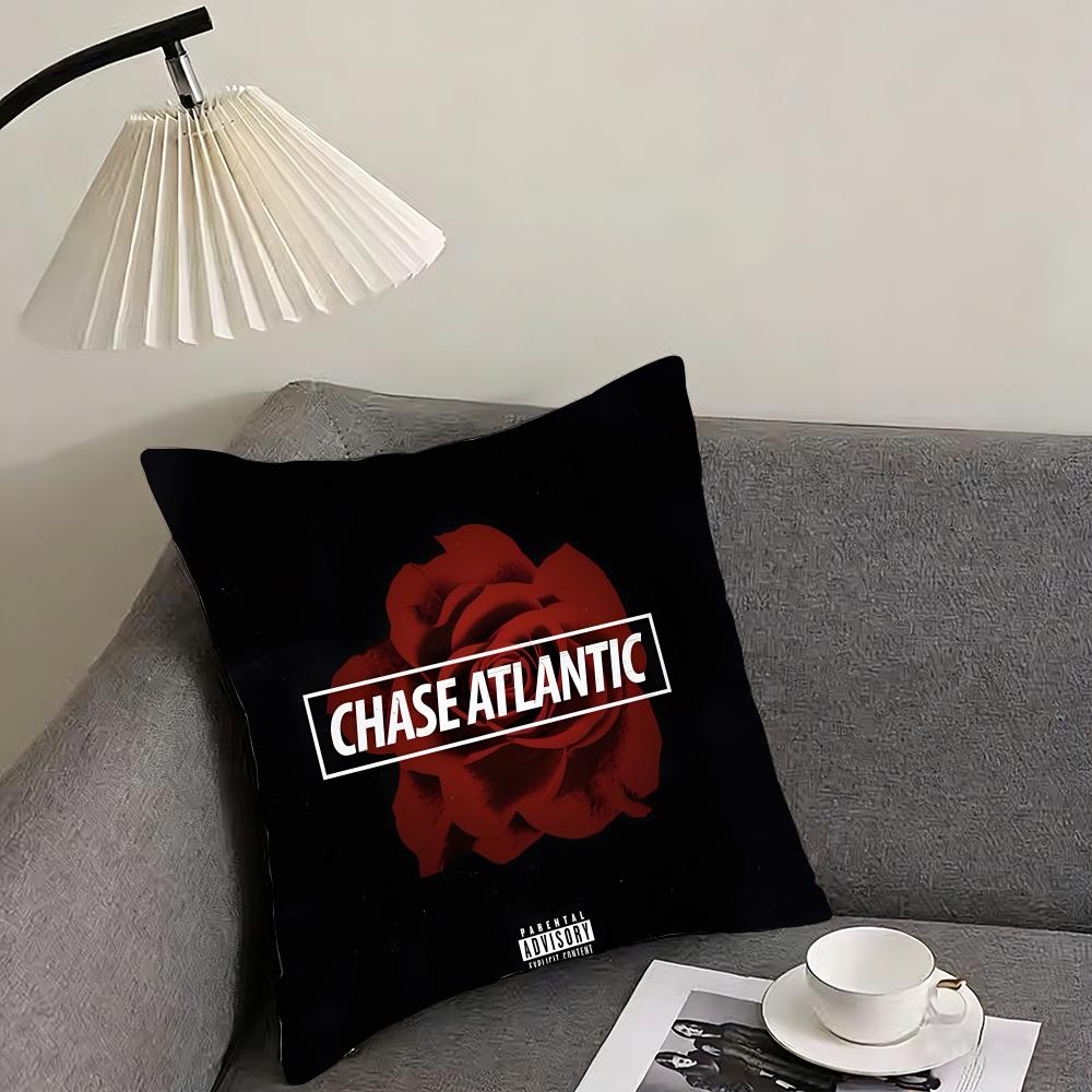 

Band C-Chase Atlantic Cushion Cover Reversible Plush Pillow Cover – For car, sofa, bedroom, perfect as a gift. 12x12Inch