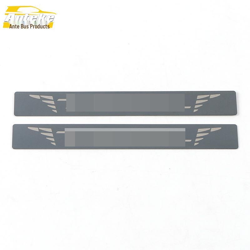 2021 Tucson L Bakre Stötfångarskydd: Rostfritt stål bagageskydd med dekorativ blank list