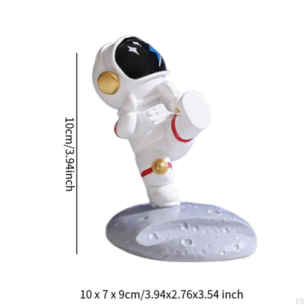 Astronaut Phone Holder Figurine Birthday Gift Crafts Resin Lovely Statue Desk