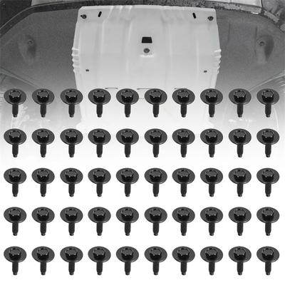 50 Piezas Pernos de Carrocería Hexagonales M6-1.0 Parachoques Guardabarros Protector Salpicaduras Cubierta Inferior Capó,Perno M6,Pernos Hexagonales,Perno de 10 Mm,Arandela de 20 Mm