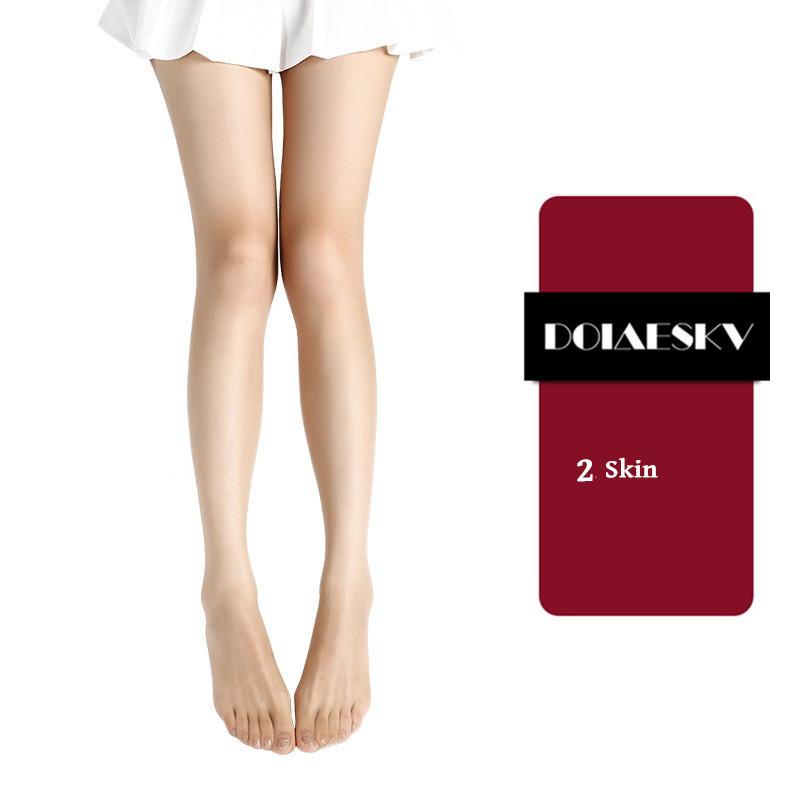2Pairs 0D Sexy Breathable Tights Open Crotch Transparent Women Pantyhose Ultra-Thin Nylon Tights Stretchy Stockings Female
