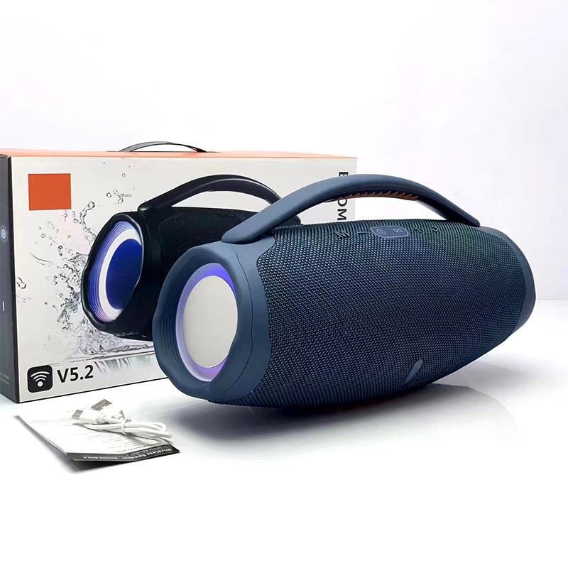 New Booms BOX3 Portable High-Power RGB Bluetooth Speaker.