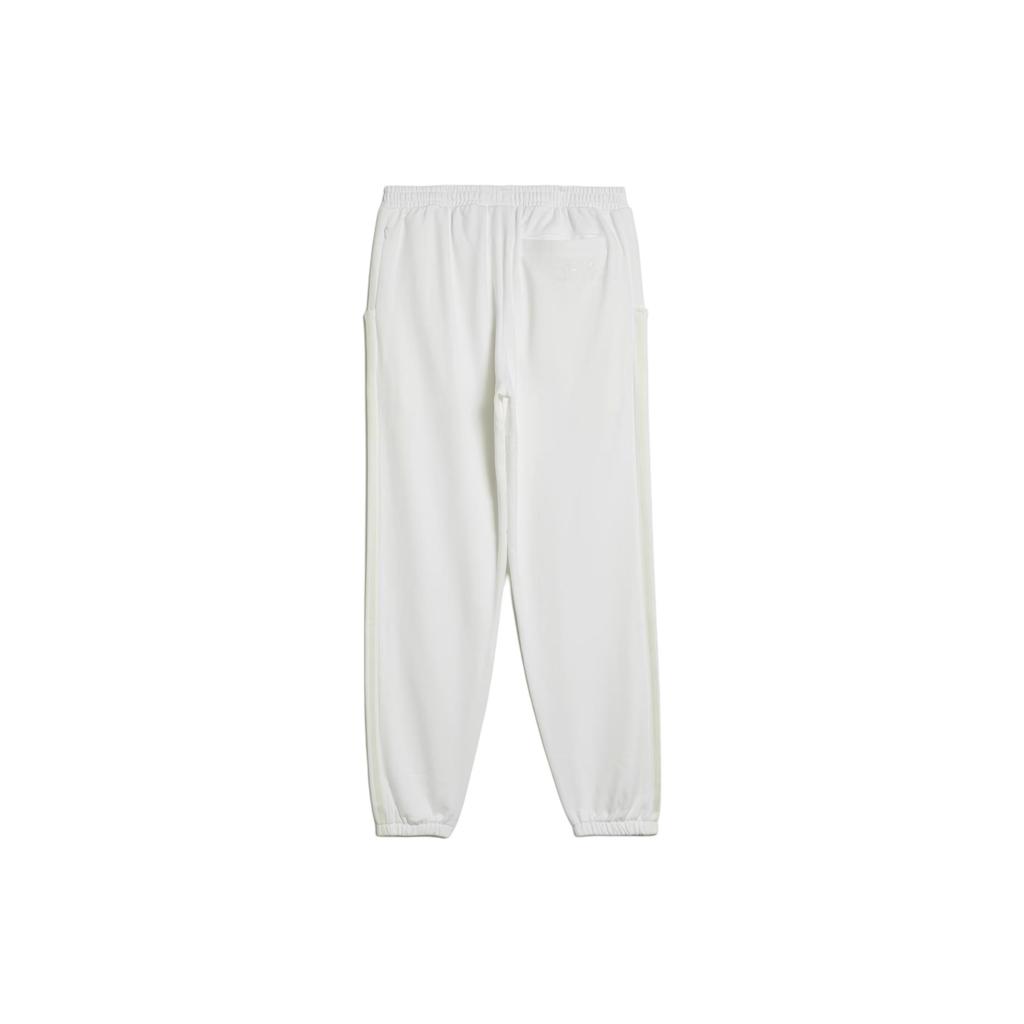 Adidas Originals Trefoil Ninja Pants Mid-Waist Fleece Knit Joggers Men Bottoms White GP2322