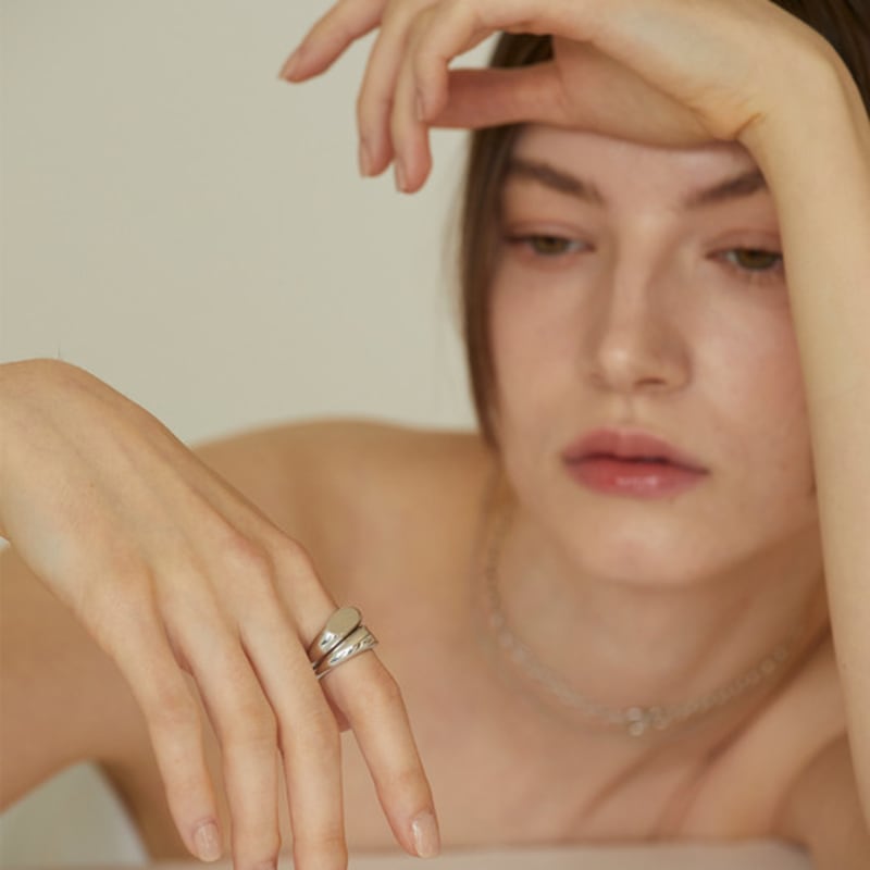 Reve [Silver 925] Flat-carving Ring