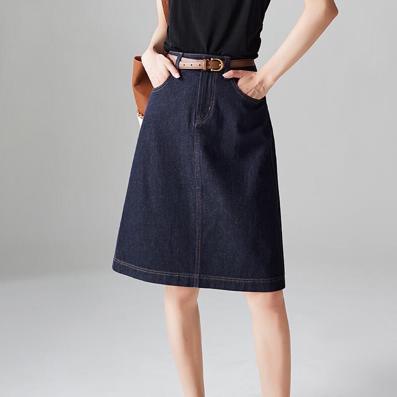 

Джинсовая юбка SOFSIL А-силуэта с высокой талией L