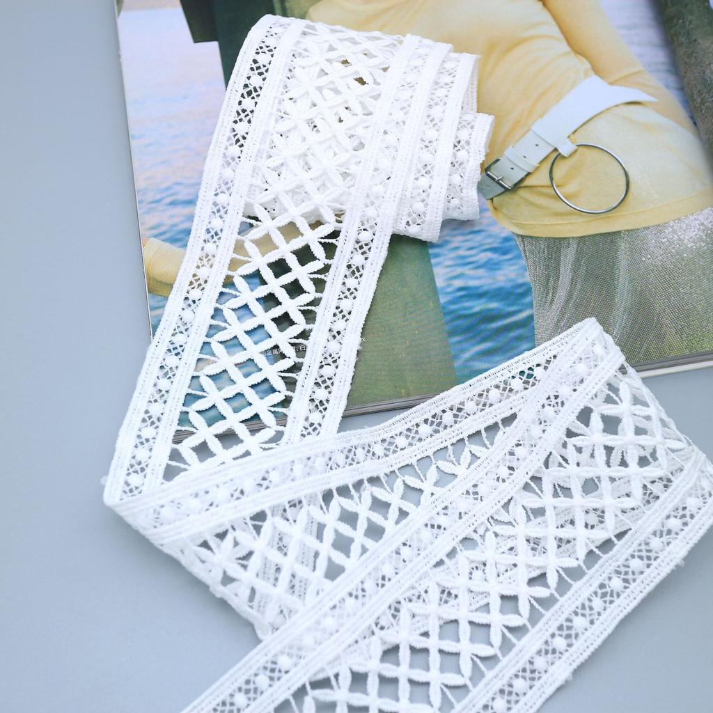 Water Soluble Milk Silk Embroidery Lace Lace Hollow Embroidery Barcode Diy Curtain Wedding Dress Home Textile Accessories Accessories