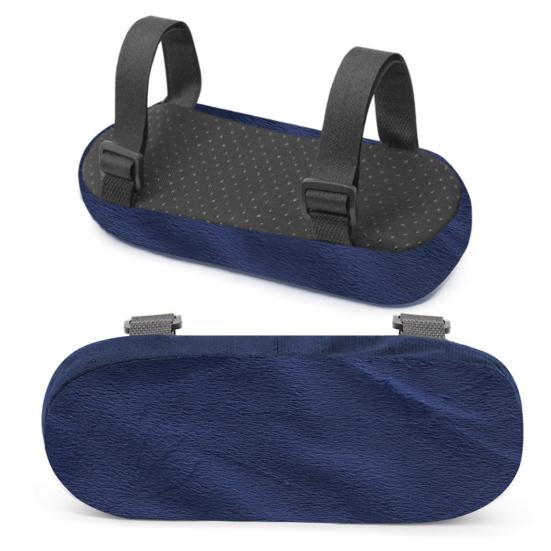 2 Pièces Coussin d'Accoudoir de Chaise de Bureau avec Sangles Réglables Mousse à Mémoire Accoudoir de Chaise de Bureau Gaming
