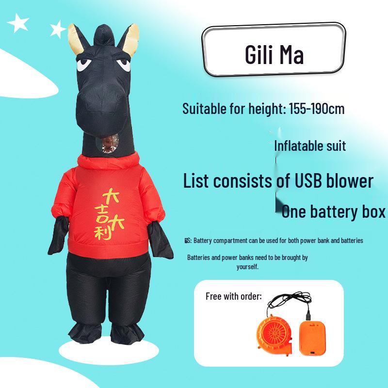 Inflatable Adult Mascot Costume for Creative Dance and Pranks