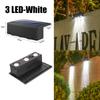 LED Solar Garden Lights Outdoor Garden Square Wall Lamp IP65 Waterproof Solar Powered Light Yard Balcony Fence Decoration Lamps