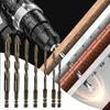 7Pcs Four-Flute Sawtooth Eccentric Drill Bit Multifunctional High Hardness Glass Drill Bit 3/4/5/6/8/10/12 Mm for Wood Metal