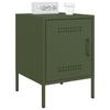 Nightstand Olive Green 36 X 39 X 50.5 Cm Steel