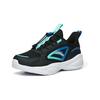 Anta UFO Shock Absorbing Breathable Wear Resistant Non Slip Low Top Kids Running Shoes Kids Running Shoes Black Green A312235514-1