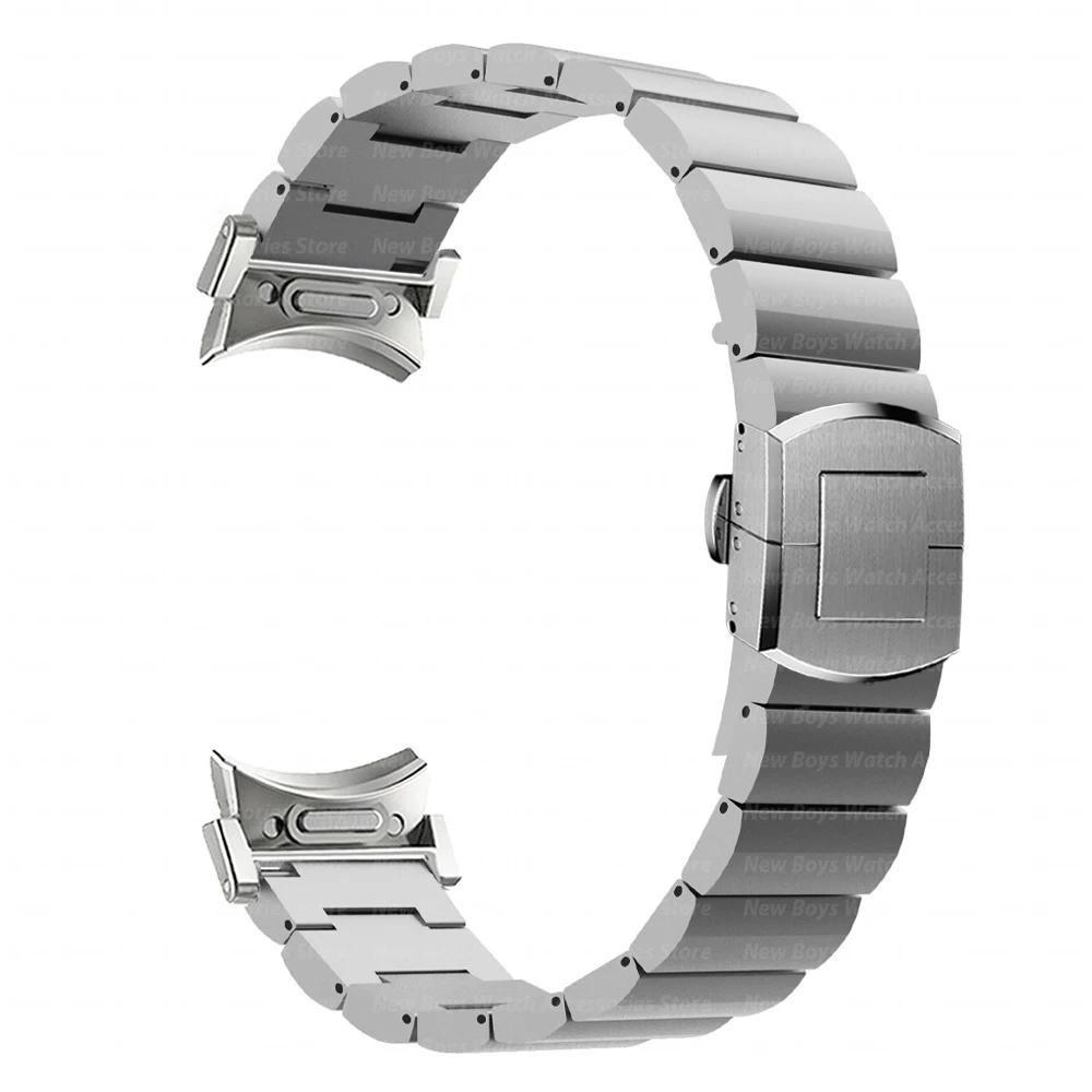 Titanový luxusní řemínek pro Samsung Galaxy Watch 4/6 Classic 42 46mm 43 47mm 5 Pro 45mm řemínek bez mezer pro galaxy 7 6 5 4 40mm 44mm