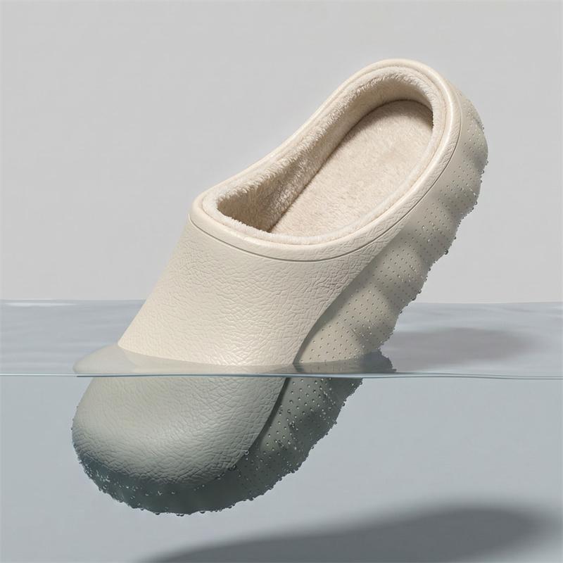 Men Warm Winter Cotton Shoes Women Warm Fur Home Slippers EVA Non-Slip Plush Slippers Indoor Couple Thick Sole Footwear Slides