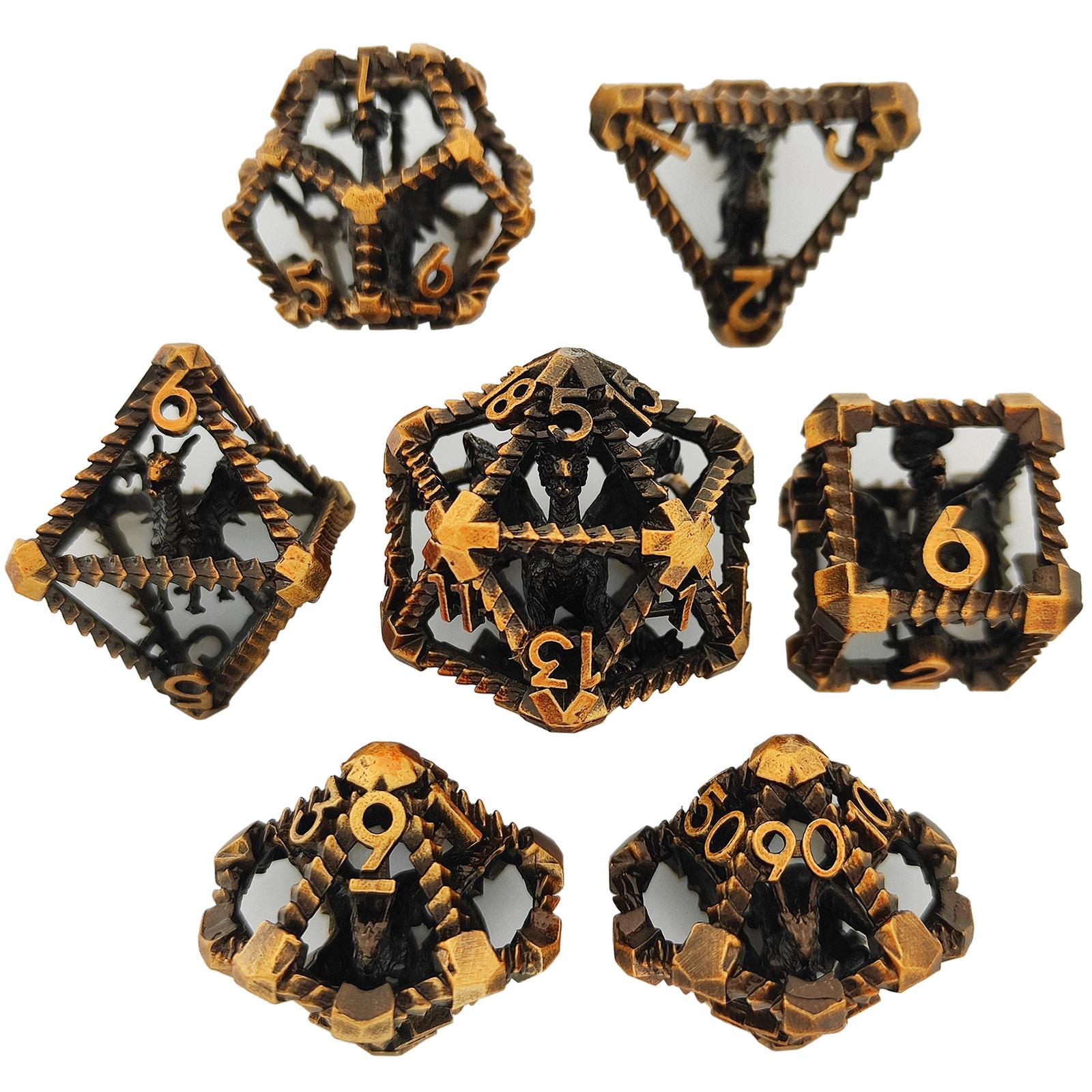 

Набор кубиков DND, металлический полый птерозавр, TRPG D&D, настольные игры, Dungeons Dragons, TRPG D20, многогранные цифровые обучающие игральные кости, аксессуар